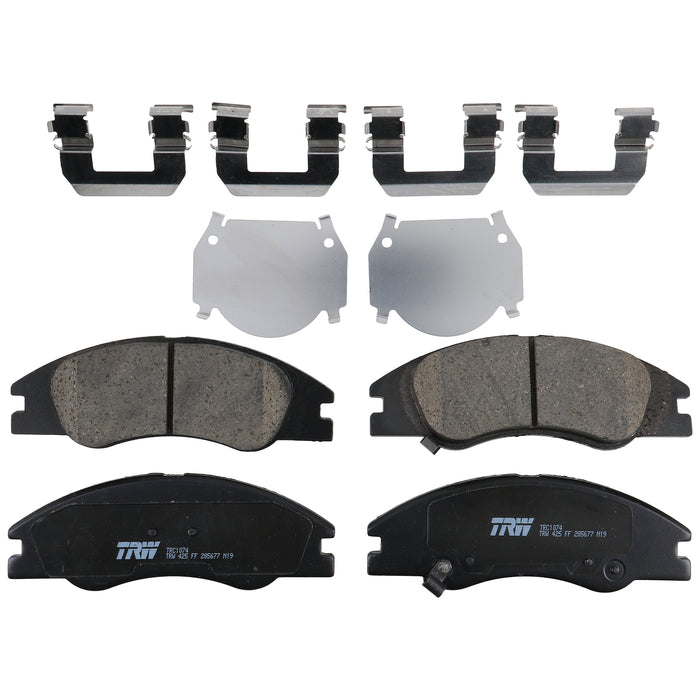 Front Disc Brake Pad Set for Kia Spectra 2004 - 2009 TRW Pro TRC1074