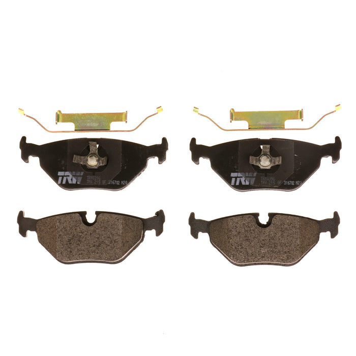 Rear Disc Brake Pad Set for BMW 325i 1992 - 1994 TRW Pro TRM0396