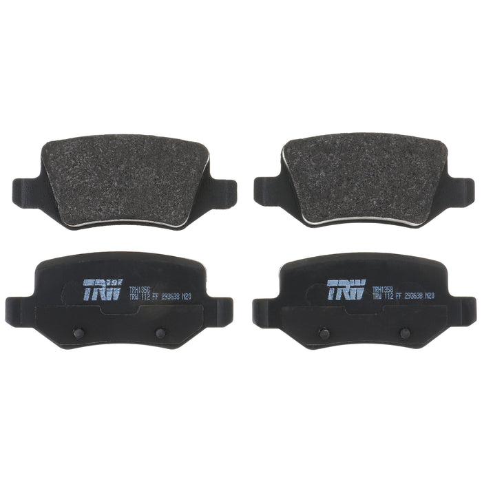 Rear Disc Brake Pad Set for Mercedes-Benz B200 2008 TRW Pro TRH1358