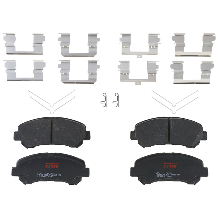 Front Disc Brake Pad Set for Nissan Maxima 2009 - 2014 TRW Ultra TXC1374