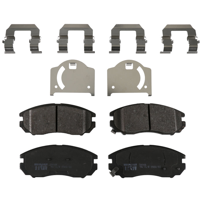 Front Disc Brake Pad Set for Hyundai Tiburon 2007 - 2008 TRW Pro TRH1408