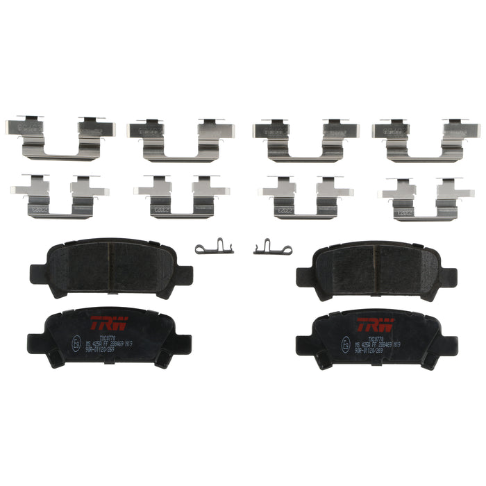 Rear Disc Brake Pad Set for Subaru Outback 2000 - 2004 TRW Ultra TXC0770