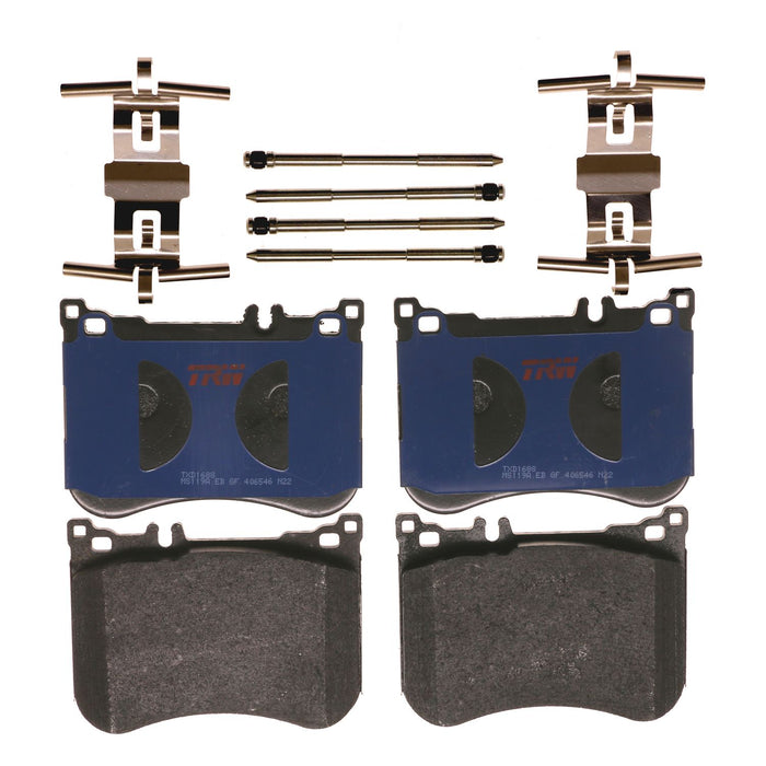 Front Disc Brake Pad Set for Mercedes-Benz CLS53 AMG 2019 - 2021 TRW Blue TXD1688