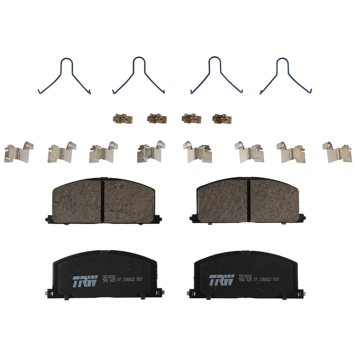 Front Disc Brake Pad Set for Toyota Tercel 1985 - 1998 TRW Pro TRC0242