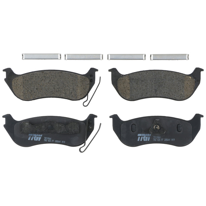 Rear Disc Brake Pad Set for Jeep Wrangler 2003 - 2004 TRW Pro TRC0964