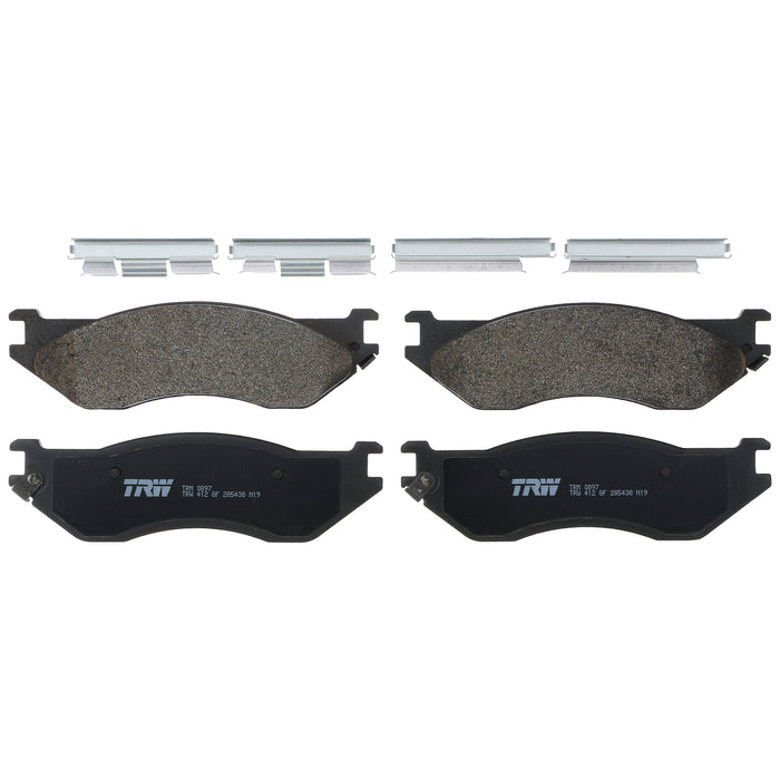 Front Disc Brake Pad Set for Dodge Ram 1500 2002 TRW Pro TRM0897