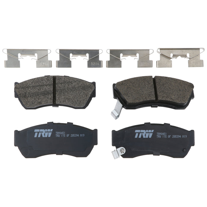 Front Disc Brake Pad Set for Geo Metro 1989 TRW Pro TRM0451