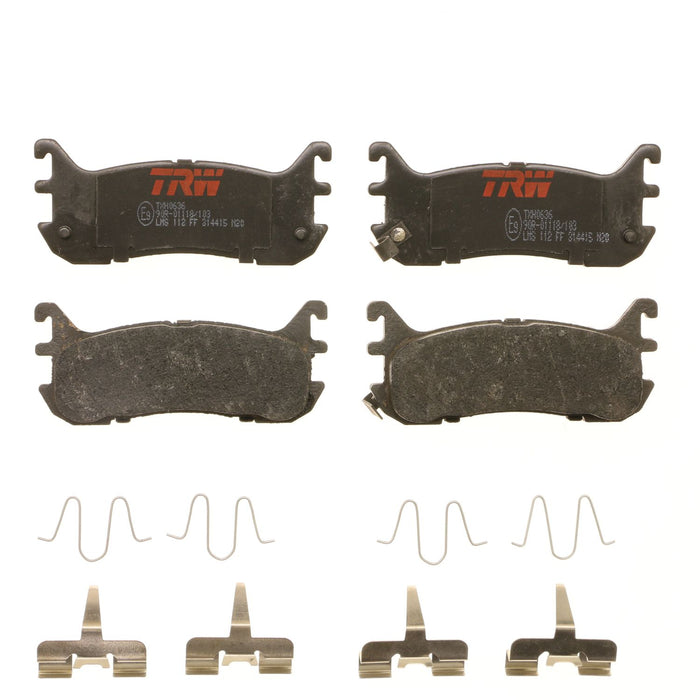 Rear Disc Brake Pad Set for Mazda Miata 1994 - 1997 TRW Ultra TXH0636
