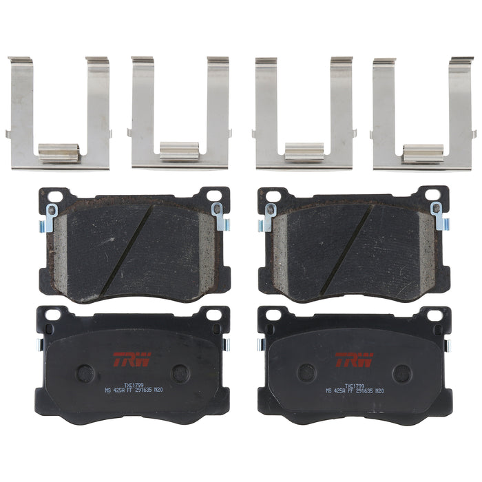 Front Disc Brake Pad Set for Hyundai Genesis 2015 - 2016 TRW Ultra TXC1799