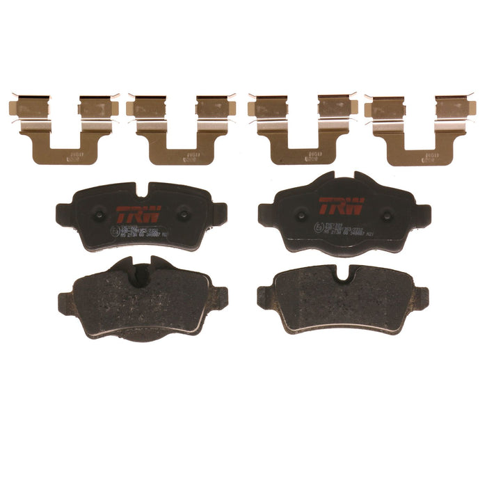 Rear Disc Brake Pad Set for Mini Cooper 2010 - 2015 TRW Ultra TXC1309