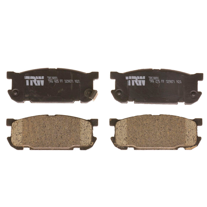 Rear Disc Brake Pad Set for Mazda Miata 2001 - 2003 TRW Pro TRC0891