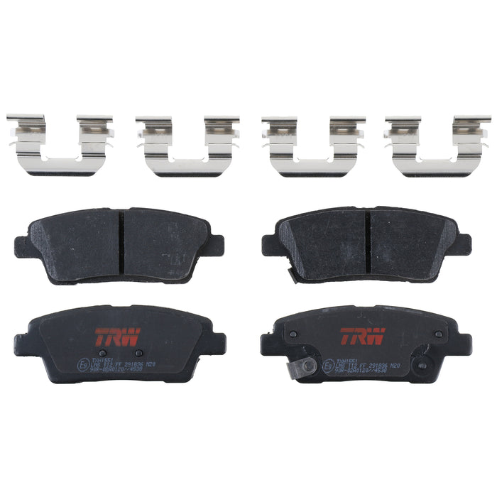 Rear Disc Brake Pad Set for Hyundai Genesis 2010 - 2016 TRW Ultra TXH1551