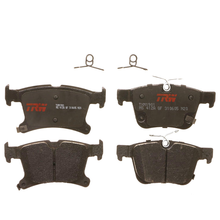 Rear Disc Brake Pad Set for Chrysler Pacifica 2017 - 2020 TRW Ultra TXM1901