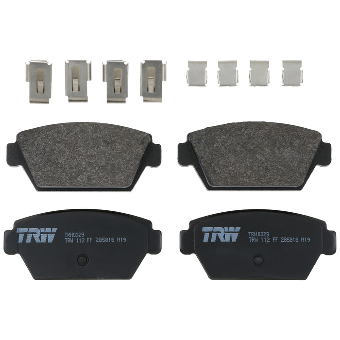 Rear Disc Brake Pad Set for Mitsubishi Eclipse 1990 - 1994 TRW Pro TRH0329