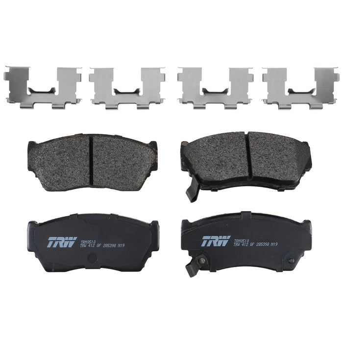 Front Disc Brake Pad Set for Nissan Sentra 1991 - 1994 TRW Pro TRM0510