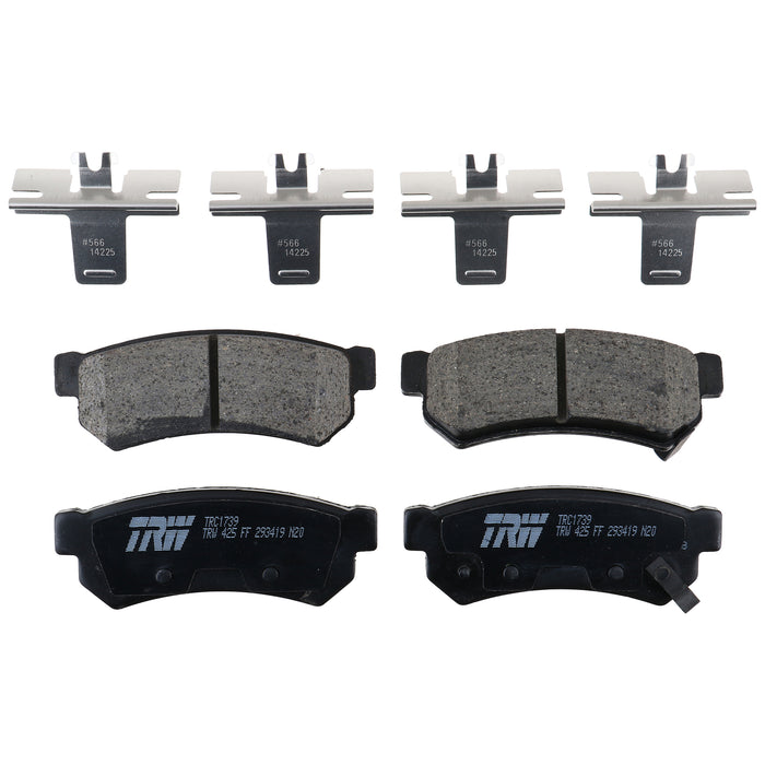 Rear Disc Brake Pad Set for Chevrolet Spark EV 2014 - 2016 TRW Pro TRC1739