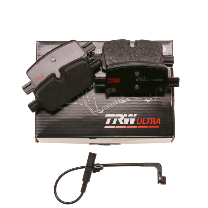 Rear Disc Brake Pad Set for Chevrolet Silverado 1500 2019 - 2022 TRW  Ultra TXC2174