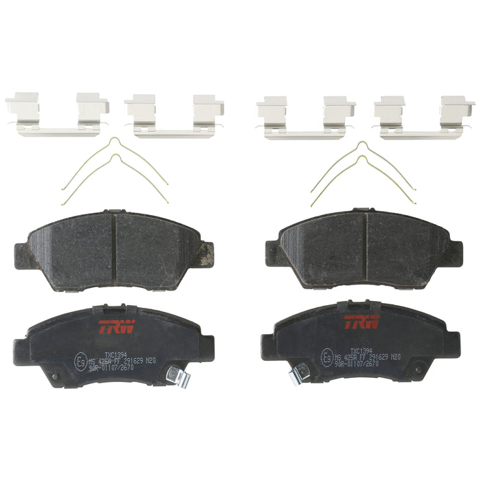 Front Disc Brake Pad Set for Honda Fit 2009 - 2013 TRW  Ultra TXC1394