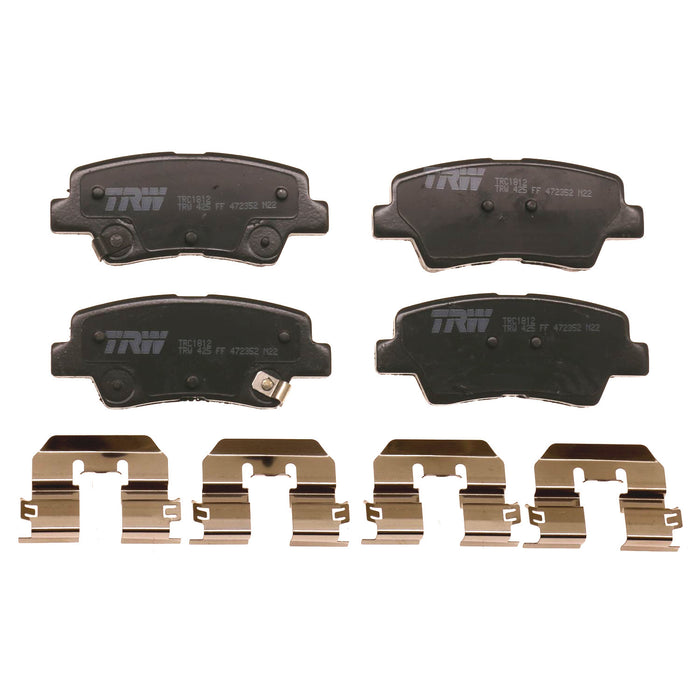 Rear Disc Brake Pad Set for Hyundai Elantra 2017 - 2020 TRW  Pro TRC1812