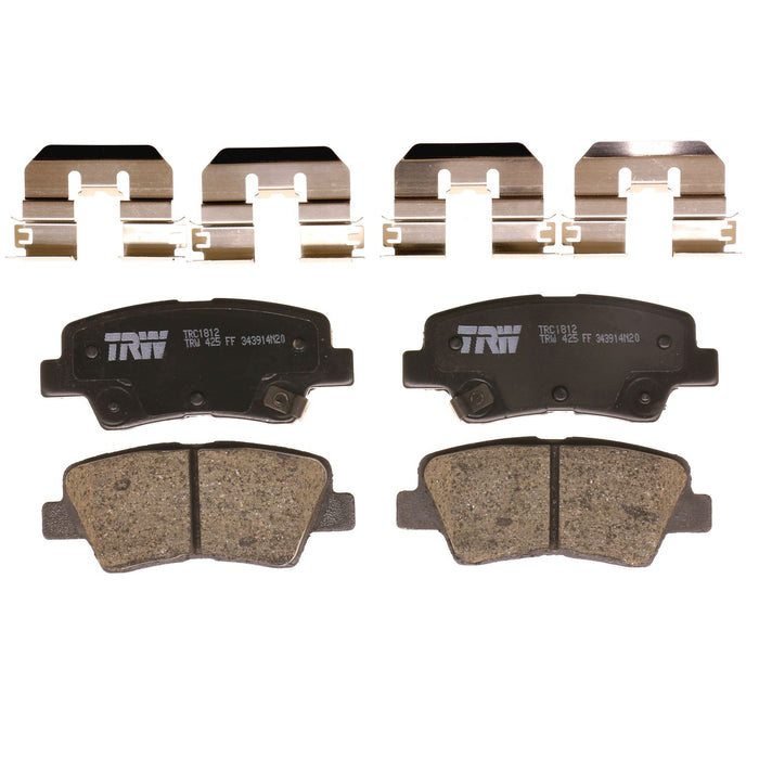 Rear Disc Brake Pad Set for Hyundai Elantra 2017 - 2020 TRW  Pro TRC1812