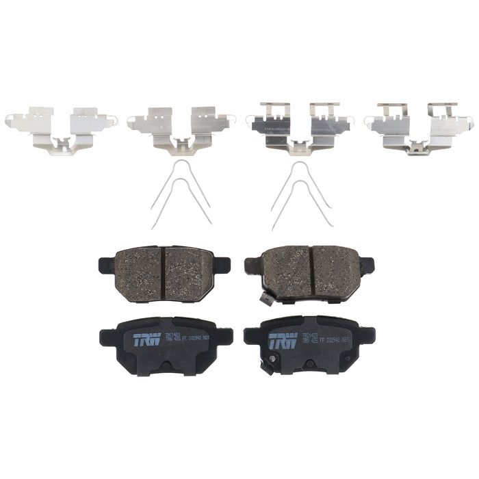 Rear Disc Brake Pad Set for Toyota Prius 2010 - 2018 TRW  Pro TRC1423