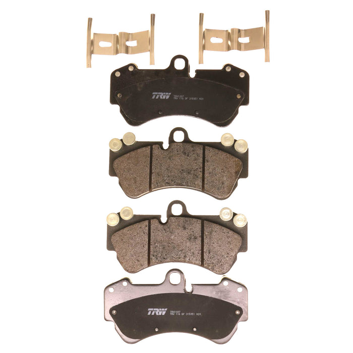 Front Disc Brake Pad Set for Porsche Cayenne 2003 - 2006 TRW  Pro TRH1007