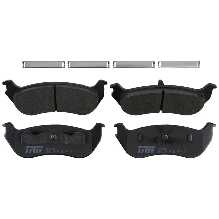 Rear Disc Brake Pad Set for Ford Explorer 2002 - 2004 TRW  Pro TRM0881