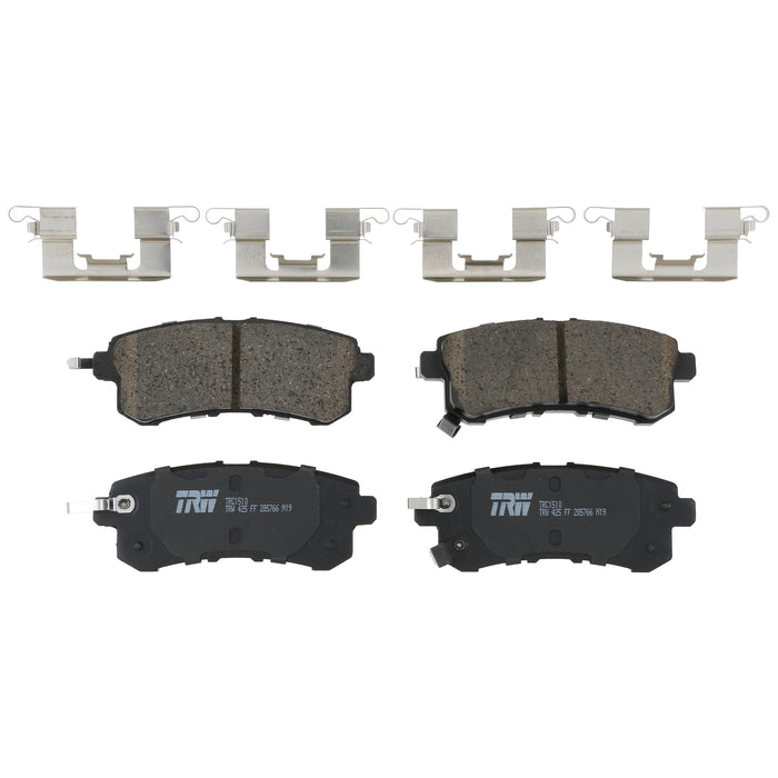 Rear Disc Brake Pad Set for Nissan Armada 2017 - 2024 TRW  Pro TRC1510