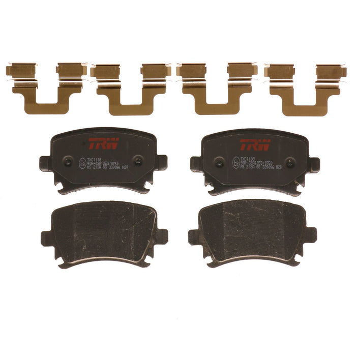 Rear Disc Brake Pad Set for Volkswagen Jetta 2005 - 2010 TRW  Ultra TXC1108