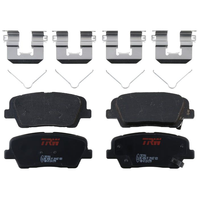 Rear Disc Brake Pad Set for Hyundai Santa Fe Sport 2017 - 2018 TRW  Ultra TXC1916