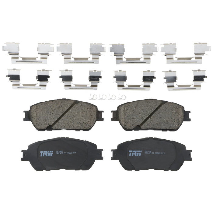 Front Disc Brake Pad Set for Toyota Sienna 2004 - 2010 TRW  Pro TRC0906