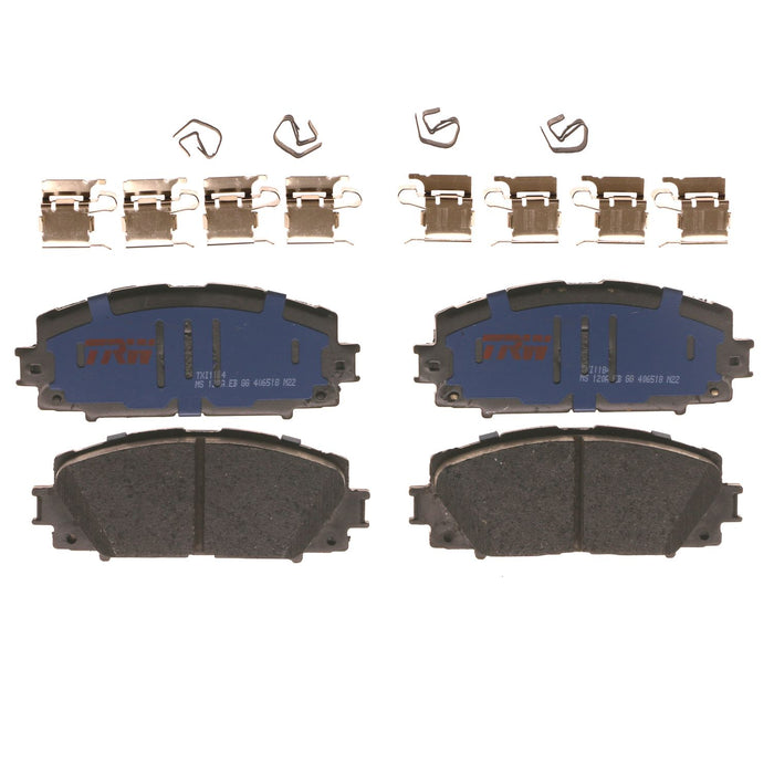Front Disc Brake Pad Set for Toyota Prius 2010 - 2022 TRW  Blue TXI1184