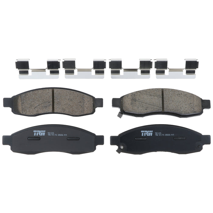Front Disc Brake Pad Set for Nissan TITAN 2004 - 2005 TRW  Pro TRC1015