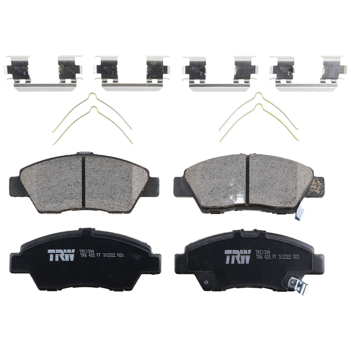 Front Disc Brake Pad Set for Honda Fit 2009 - 2013 TRW  Pro TRC1394