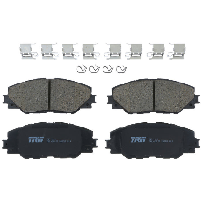 Front Disc Brake Pad Set for Toyota RAV4 2006 - 2018 TRW  Pro TRC1211
