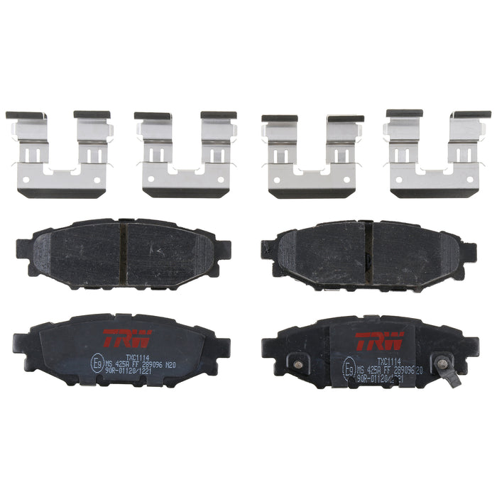 Rear Disc Brake Pad Set for Subaru Forester 2009 - 2015 TRW  Ultra TXC1114