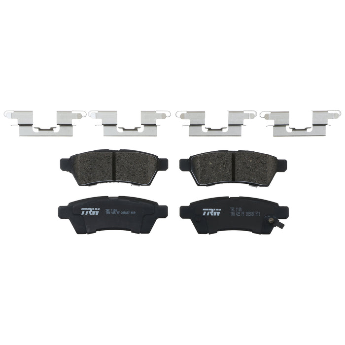 Rear Disc Brake Pad Set for Nissan Frontier 2005 - 2020 TRW  Pro TRC1100
