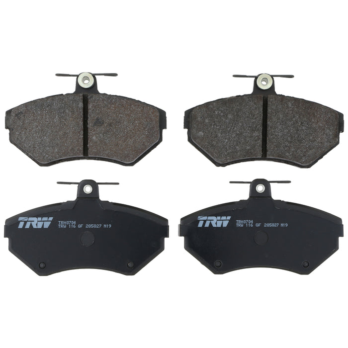 Front Disc Brake Pad Set for Volkswagen Cabrio 1996 - 2002 TRW  Pro TRH0704
