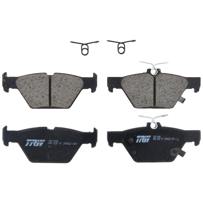 Rear Disc Brake Pad Set for Subaru Outback 2010 - 2017 TRW  Pro TRC1808