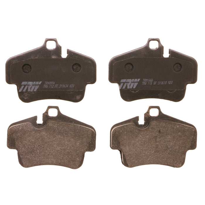 Rear Disc Brake Pad Set for Porsche 911 2001 - 2002 TRW  Pro TRH0994