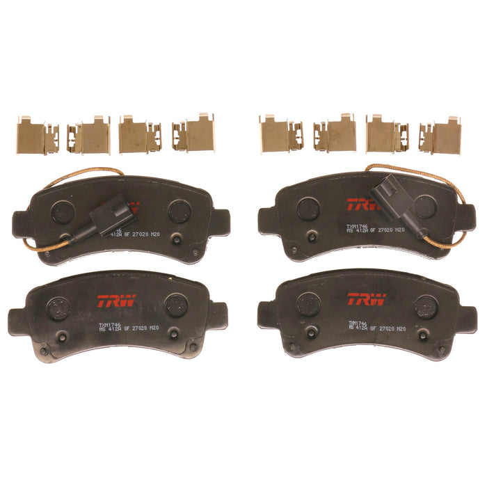 Rear Disc Brake Pad Set for Ram ProMaster 1500 2014 TRW  Ultra TXM1746