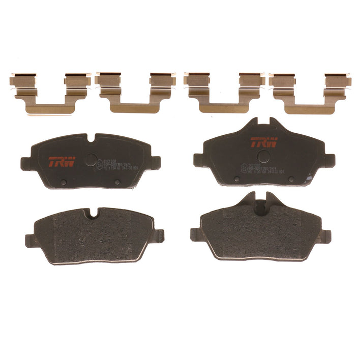 Front Disc Brake Pad Set for Mini Cooper 2010 - 2015 TRW  Ultra TXC1308