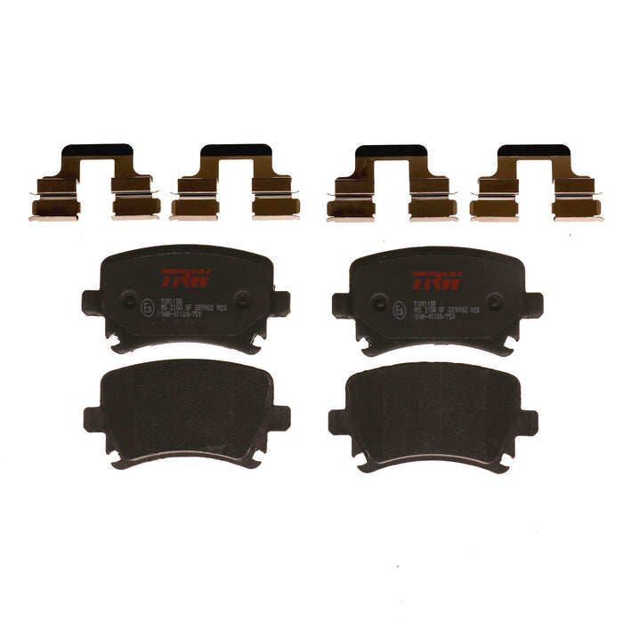 Rear Disc Brake Pad Set for Volkswagen Jetta 2005 - 2010 TRW  Ultra TXM1108