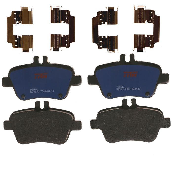 Rear Disc Brake Pad Set for Mercedes-Benz B Electric Drive 2014 - 2015 TRW  Blue TXD1646