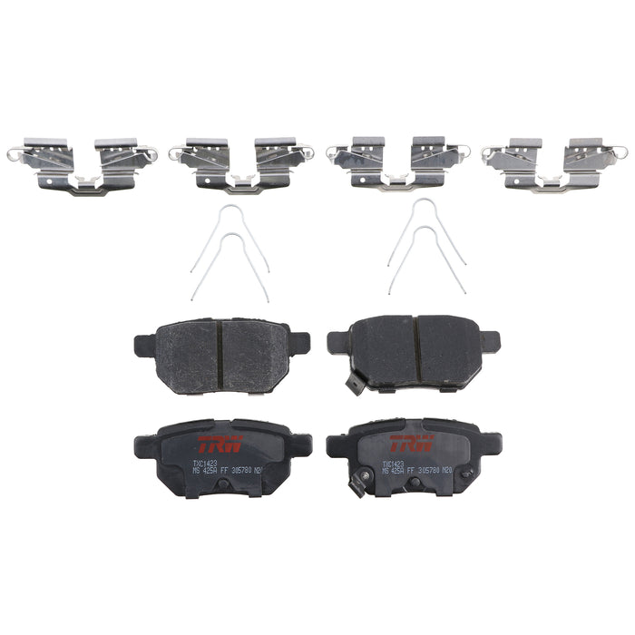 Rear Disc Brake Pad Set for Toyota Prius 2010 - 2018 TRW  Ultra TXC1423