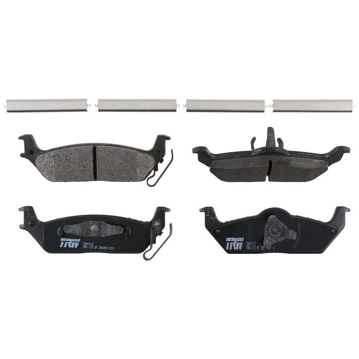 Rear Disc Brake Pad Set for Ford F-150 2004 - 2009 TRW  Pro TRM1012