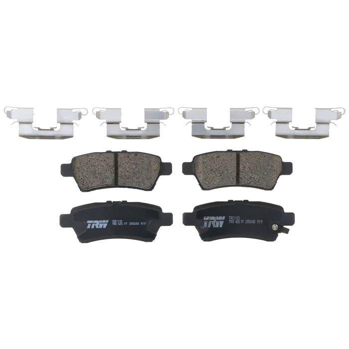 Rear Disc Brake Pad Set for Nissan Pathfinder 2005 - 2012 TRW  Pro TRC1101