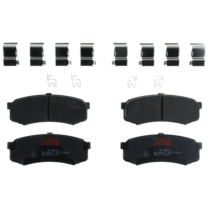 Rear Disc Brake Pad Set for Toyota 4Runner 2003 - 2023 TRW  Ultra TXC0606