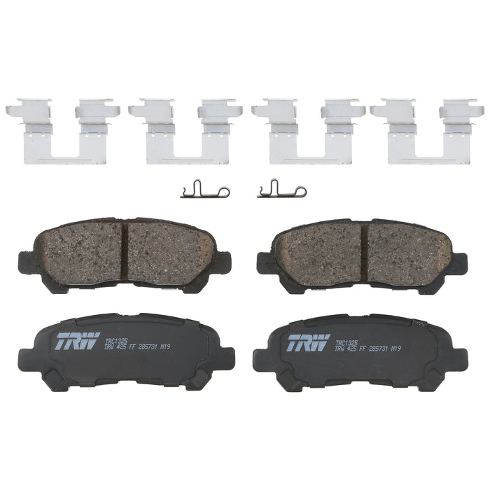 Rear Disc Brake Pad Set for Toyota Highlander 2008 - 2013 TRW  Pro TRC1325