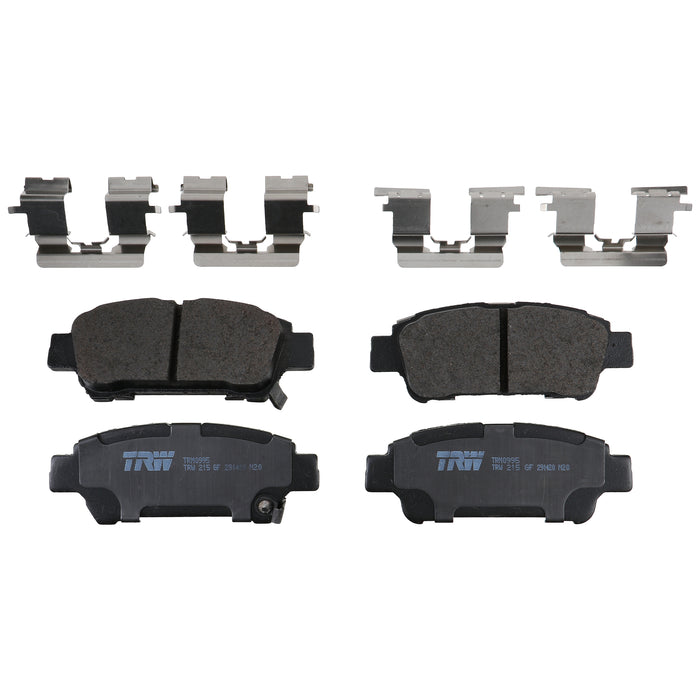Rear Disc Brake Pad Set for Toyota Sienna 2004 - 2010 TRW  Pro TRM0995